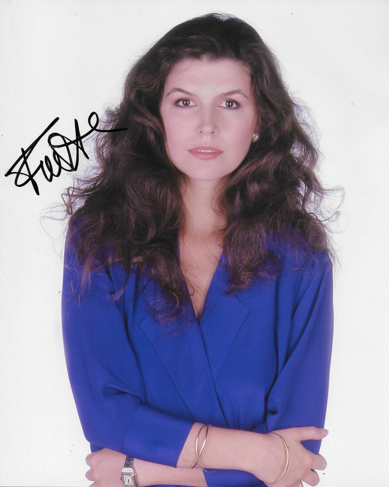 Finola Hughes General Hospital Original Autographed 8X10 Photo Poster painting #7