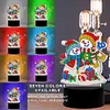 DIY Diamond Painting 7 Color Night Light Lamp Home Decoration Ornament Gift Kit(Christmas Snowman)