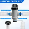 11872 Dual Split Hose Plunger Valve Hose Connector Pool Piston Valve Replacement