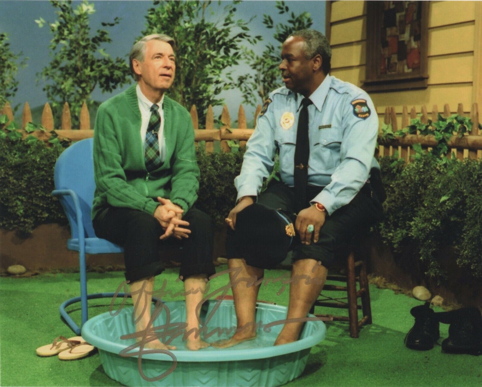 OFFICER FRANCOIS CLEMMONS SIGNED 8x10 Photo Poster painting MISTER ROGERS' NEIGHBORHOOD #3