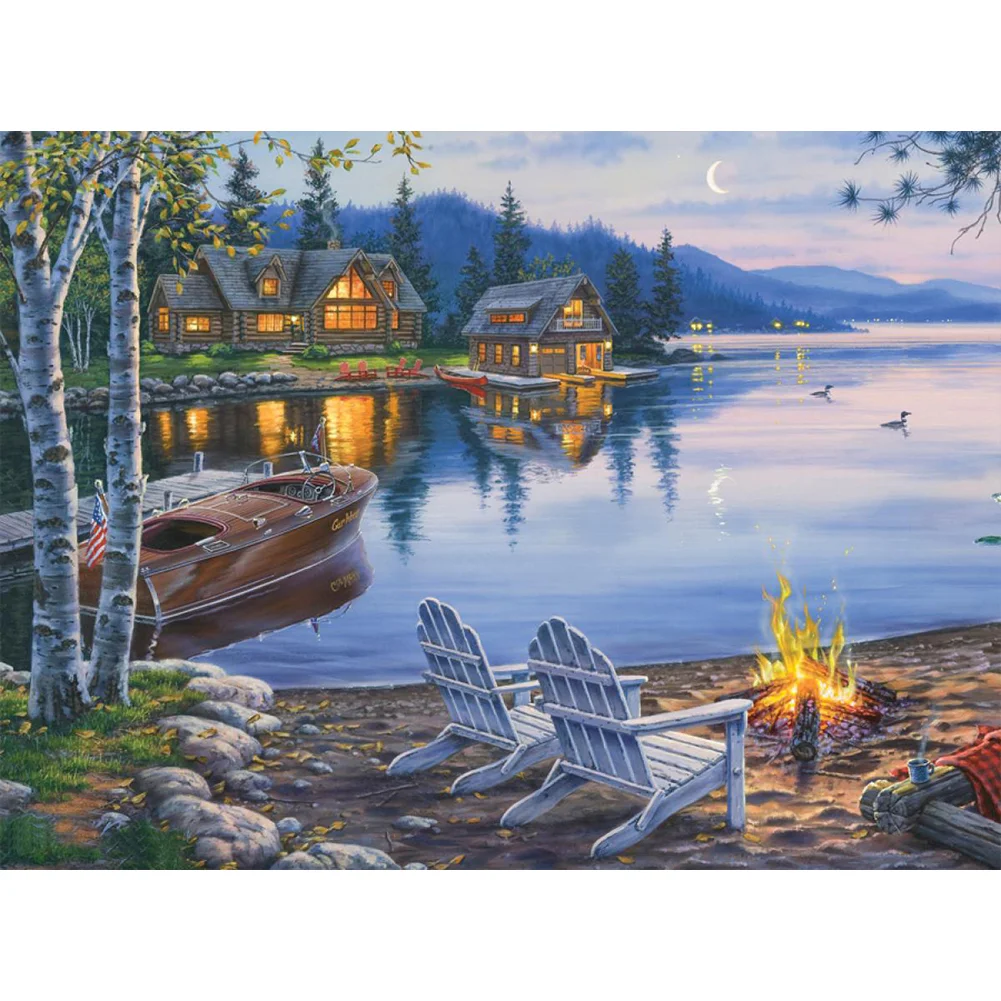 River - Full Round - Diamond Painting(40*30cm)