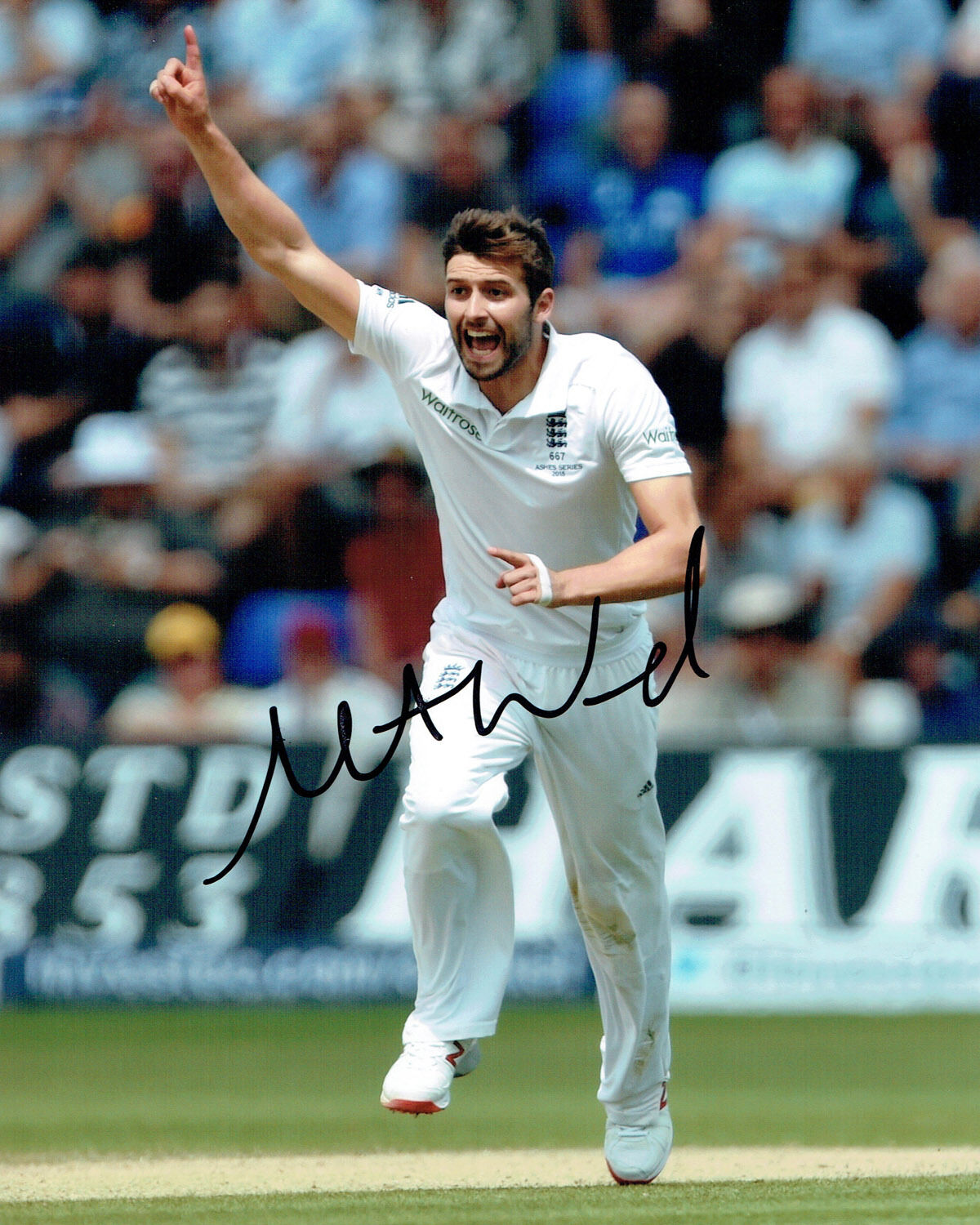 Mark WOOD Signed Autograph 10x8 England Bowler ASHES Cricket Photo Poster painting AFTAL COA