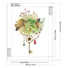 >SALE<5D DIY Partial Special Shaped Drill Diamond Painting Kit Flower Pendant (XD074)