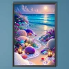 (40*60cm)Seaside Fantasy Shells - Full Round Drill Diamond Painting