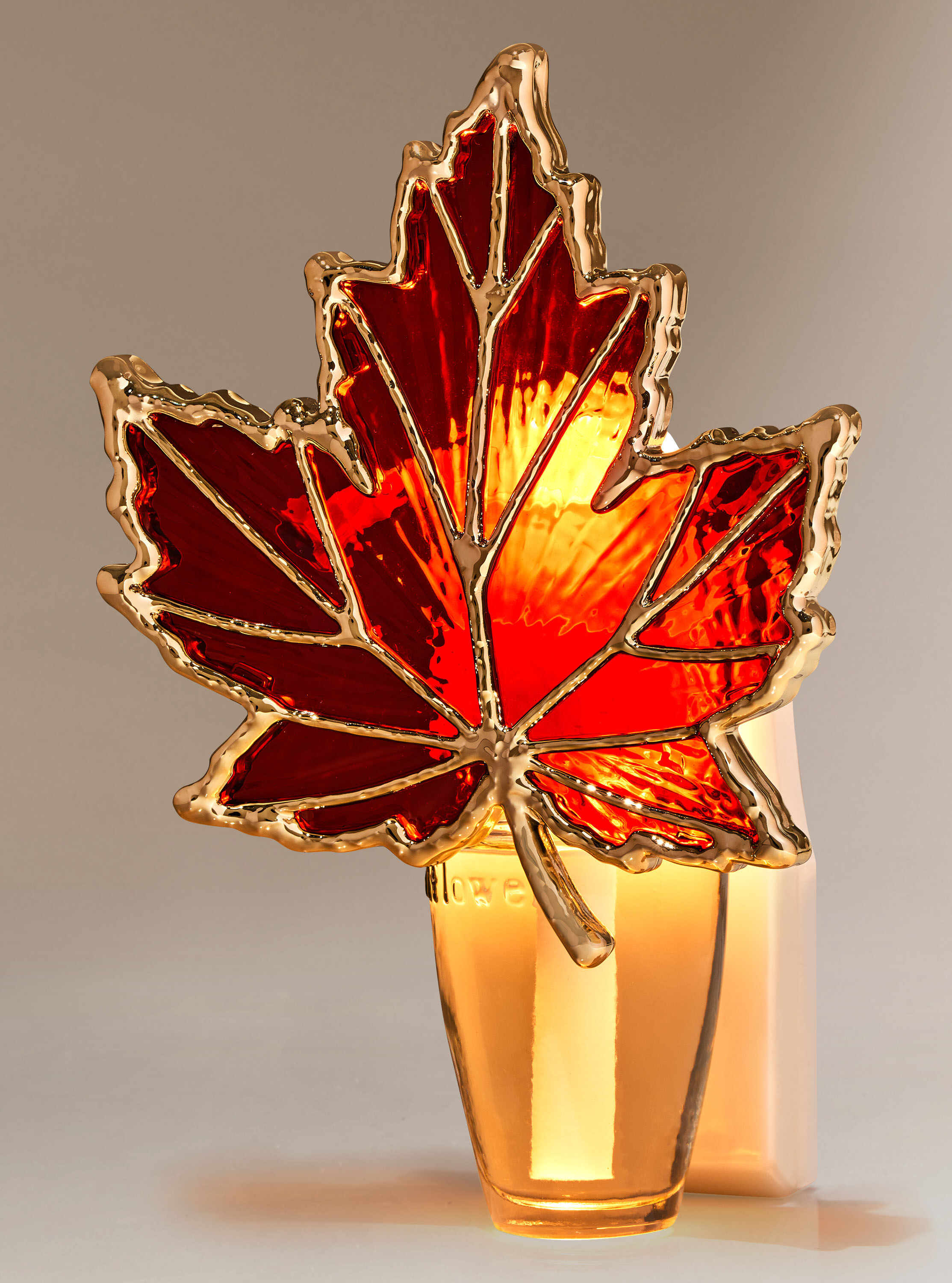 Textured Leaf Adjustable Wallflowers Scent Control�� Nightlight