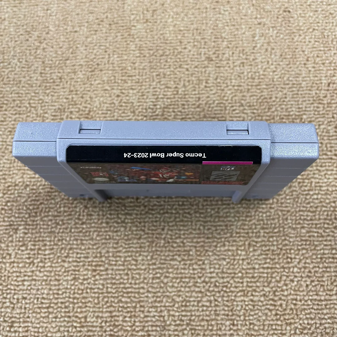 Tecmo Super Bowl 2023-24 SNES For Super Nintendo Entertainment System - 16 Bit US Version Game Cartridge