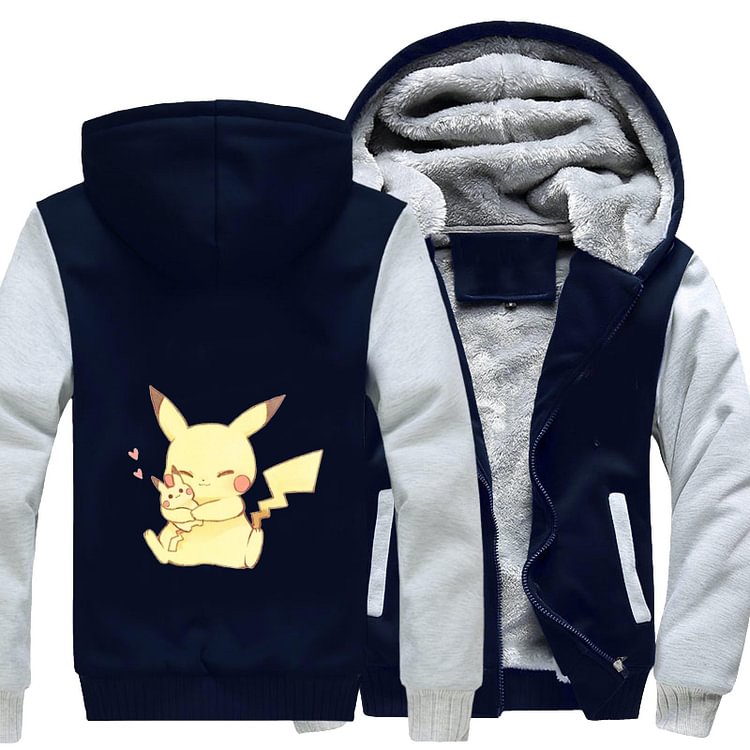 Pikachu And Baby, Pokemon Fleece Jacket