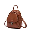 Leather retro college women's backpack