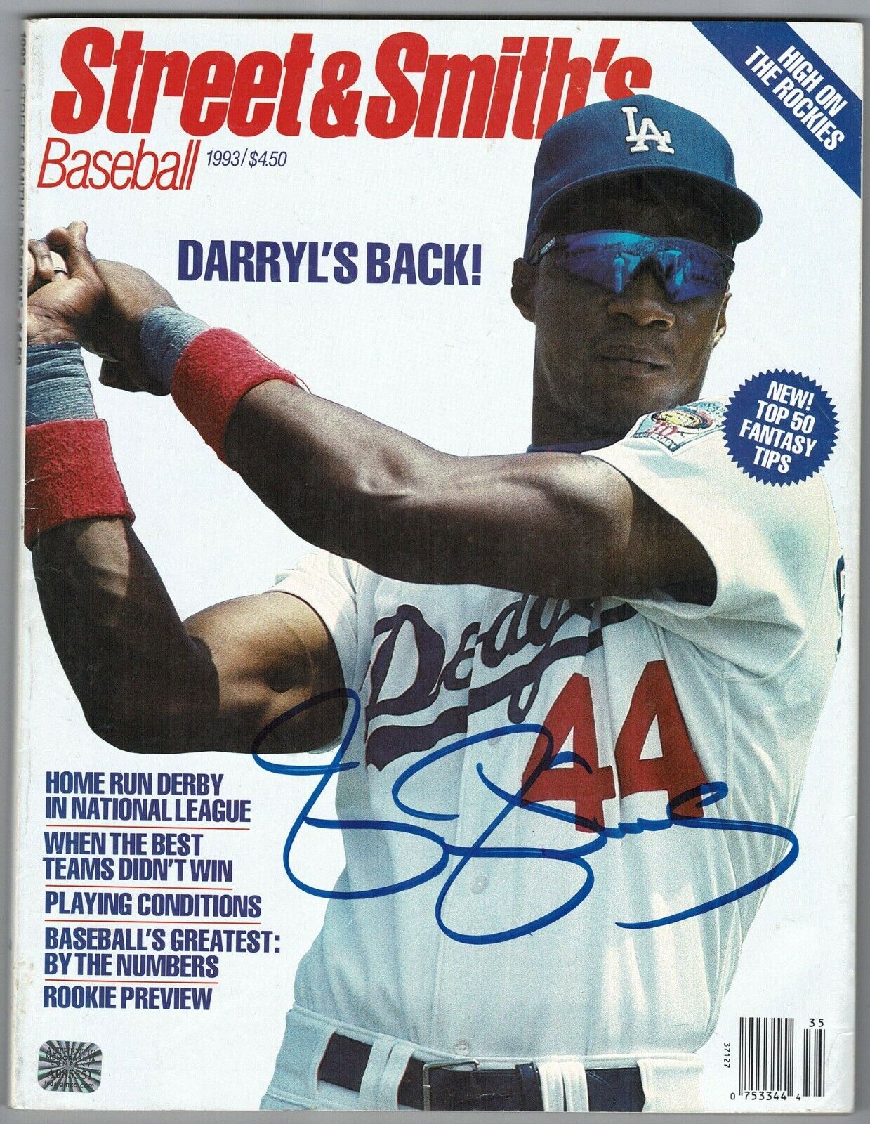 Darryl Strawberry signed autographed magazine! AMCo! 9934