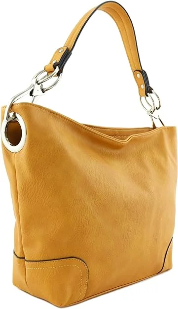 Hobo Shoulder Bag Snap Hook Hardware Small