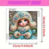 Snow Girl - Diamond Painting - Partial Special Shaped Drill(Canvas|30*30cm)