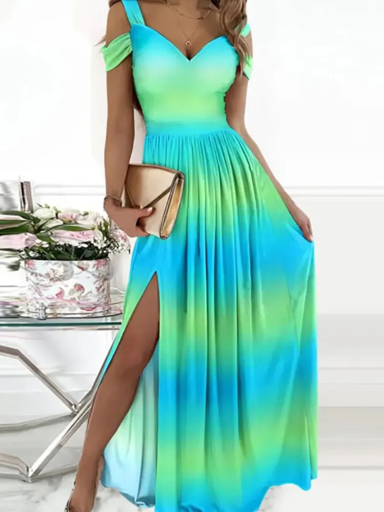 Women Sexy Hollow Out Sleeveless Party Dress Elegant Solid Color Women Split Dress Casual Female Long Dress Vestido 2021 Holiday