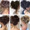 Griffe clip en d&eacute;sordre chignon extensions de cheveux