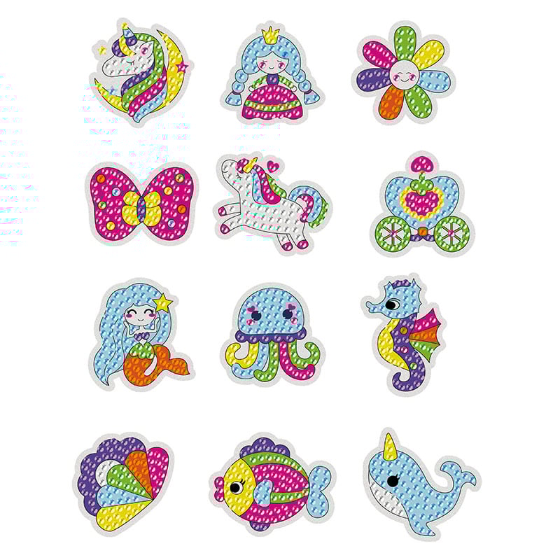 📝$9.99🌟 —diy childrens free stick cartoon diamond paintings