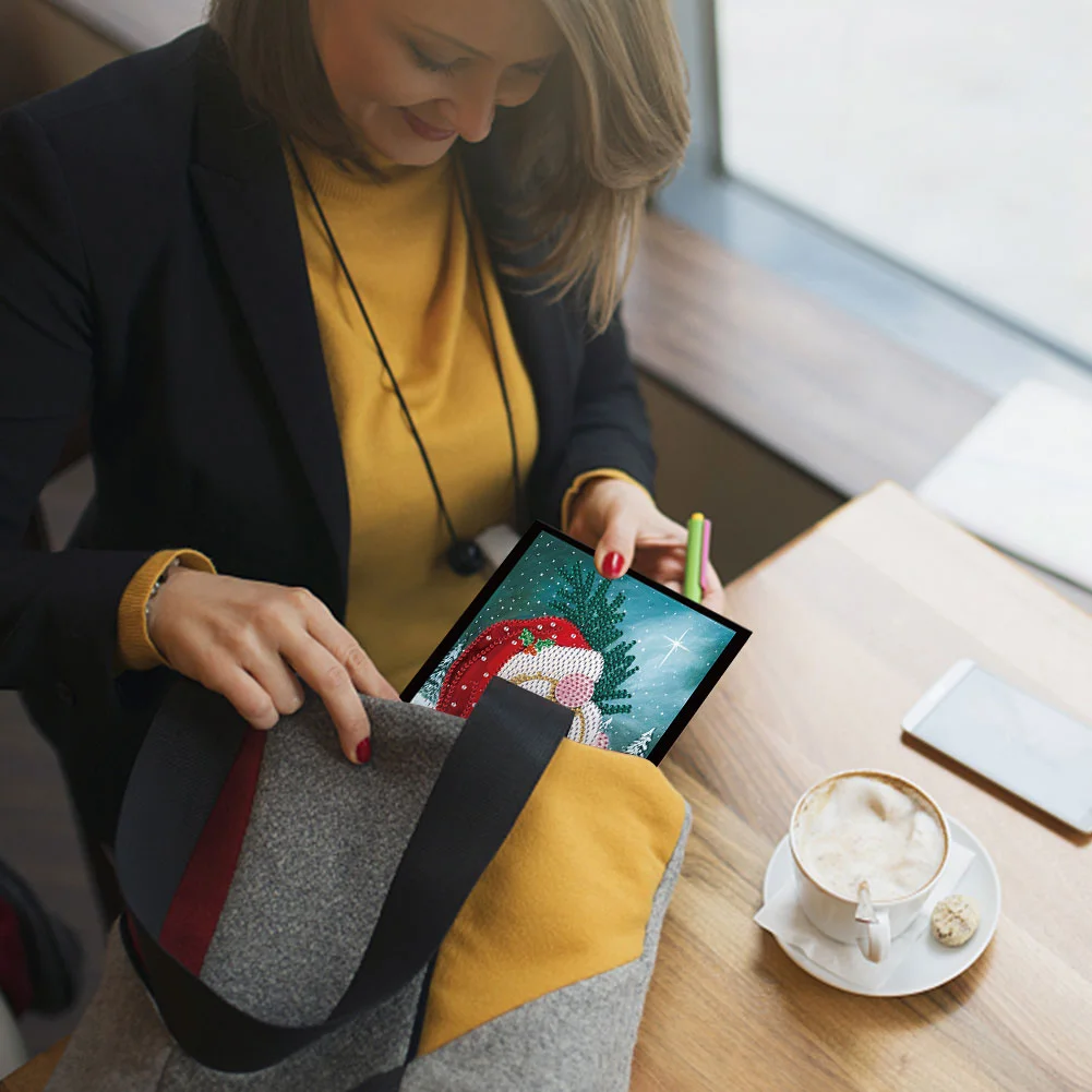 Christmas Style Partial Shaped Drill 50 Pages A5 Diamond Painting Book