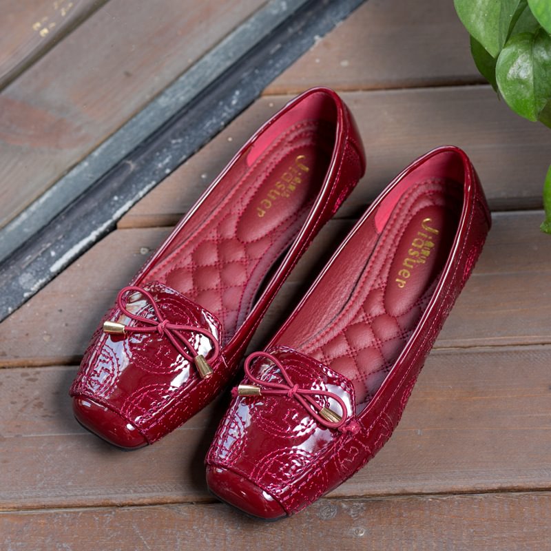 Bowknot Decoration Loafer Shoes-PABIUYOU- Women's Fashion Leader