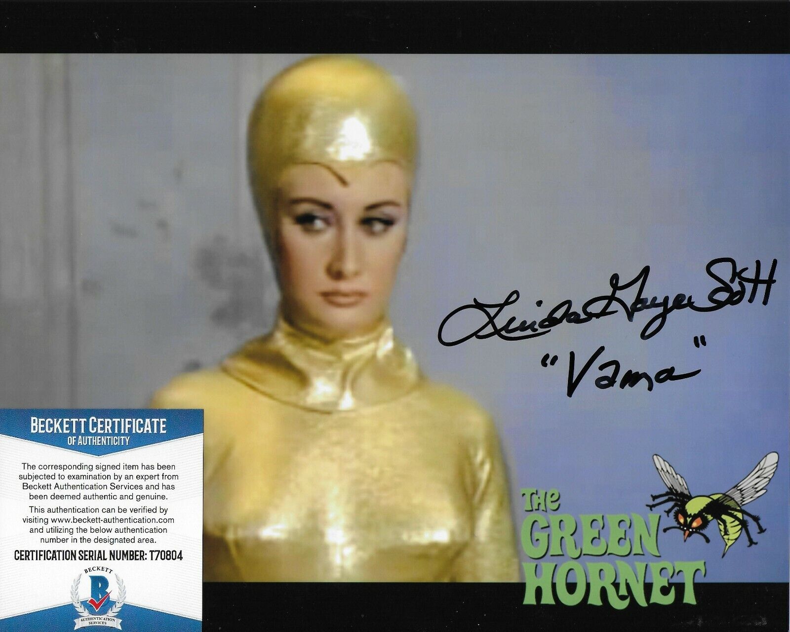 Linda Gaye Scott Green Hornet Original Autographed 8X10 Photo Poster painting w/Beckett COA