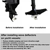 Boat Motor Stabilizer Black Hydrofoil Stabilizer Boat Parts for 4-50 HP Outboard