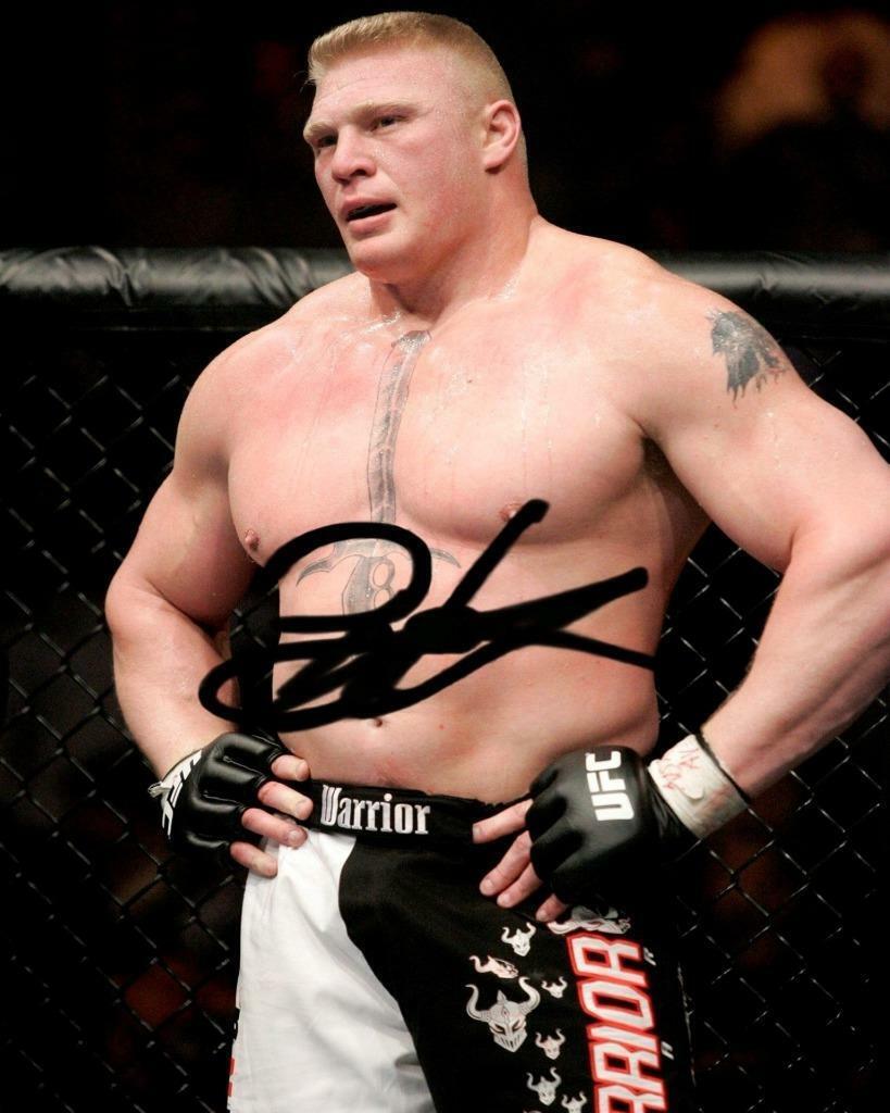 Brock Lesnar SIGNED AUTOGRAPHED 10 X 8