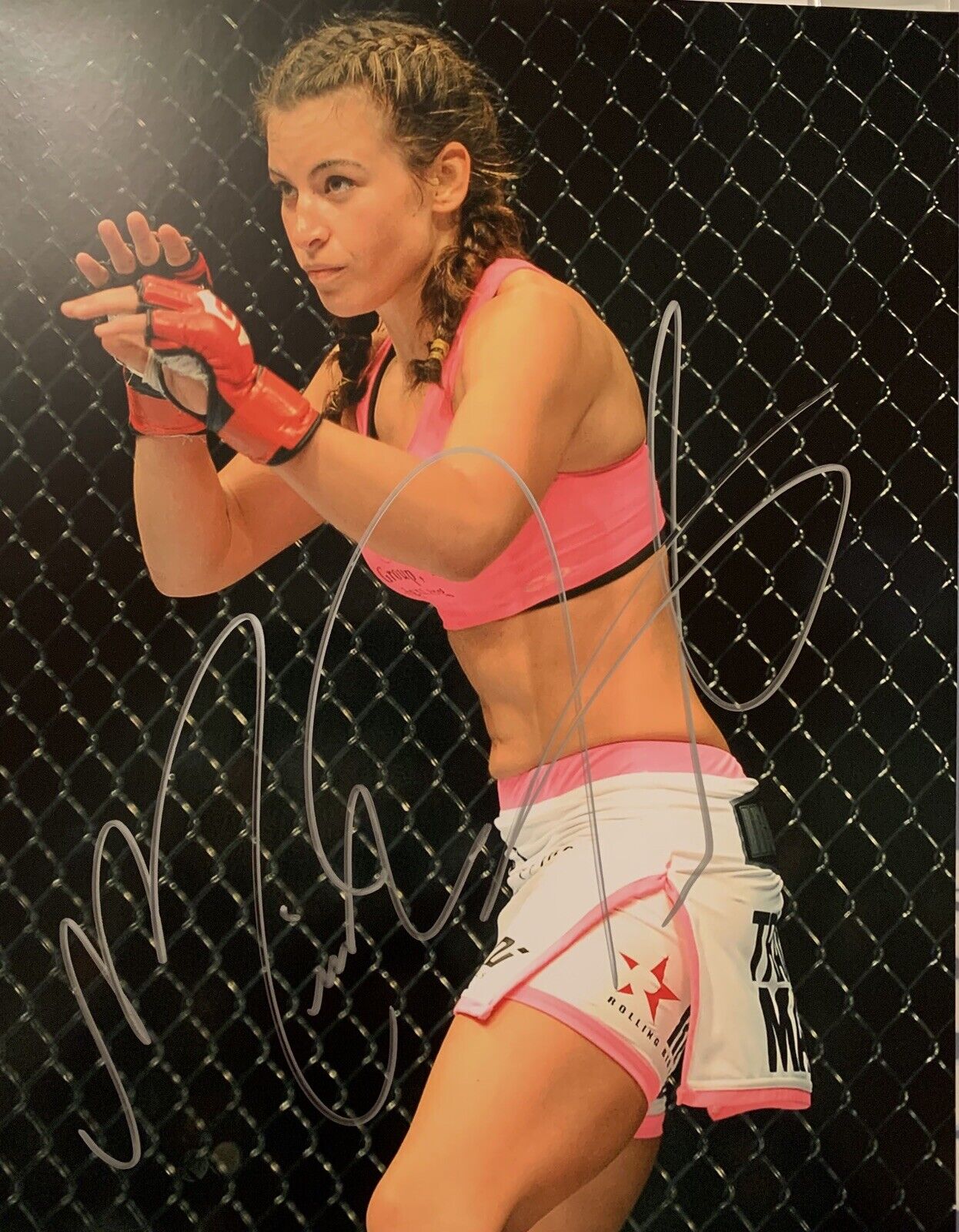 Meisha Tate Signed 8x10 Photo Poster painting Pic Auto MMA