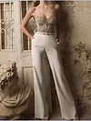 Strapless Off-The-Shoulder Wide Leg Jumpsuit