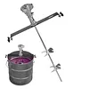 [US Local Warehouse] 50 Gallon Pneumatic Paint Mixer 1/2 HP 200L IBC Air Agitator With Support Hanger Paint Automatic Stirring Machine for Ink Resin Adhesive Che-mical Dissolution