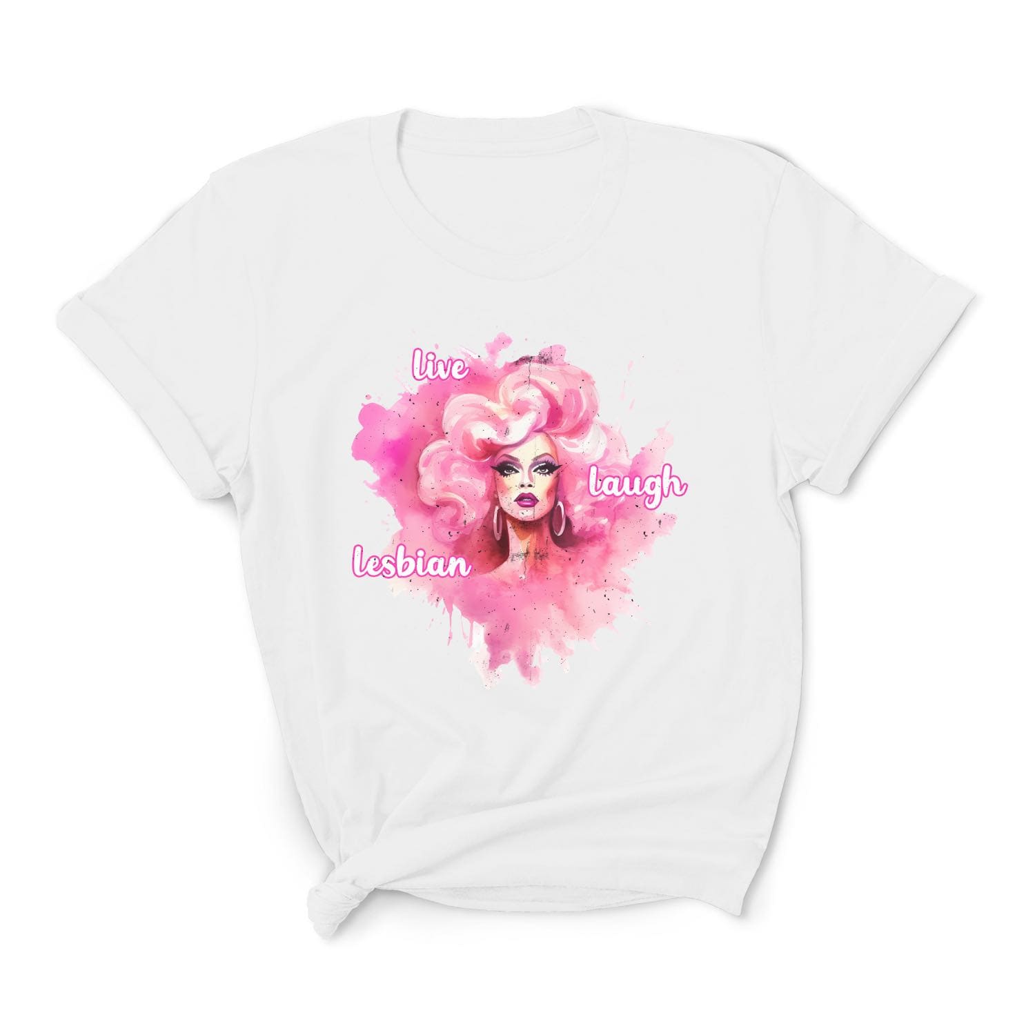 Live laugh lesbian t-shirt
