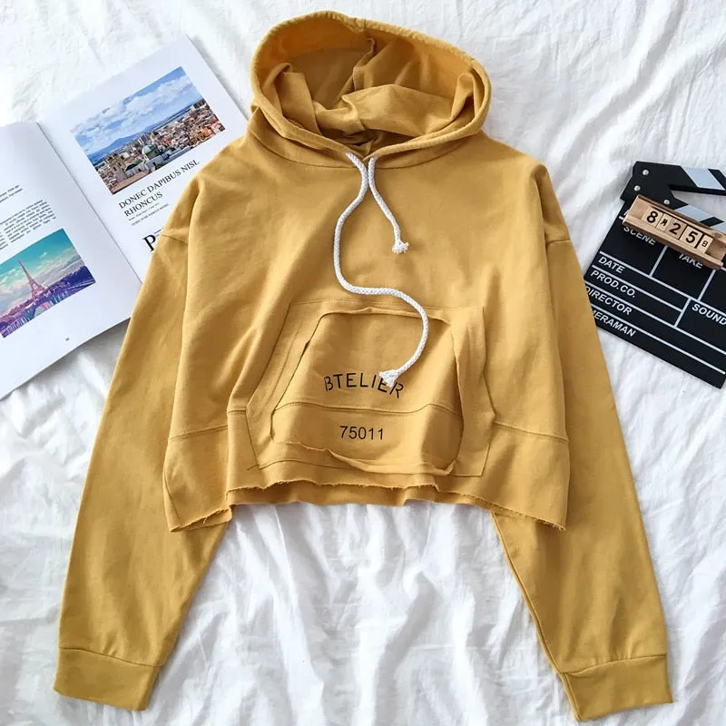 2021 Summer Fashion Korean Women's Tracksuit Girl's Sweet Solid Hoodie Height With High Waist Denim Shorts 2 Piece Set Women