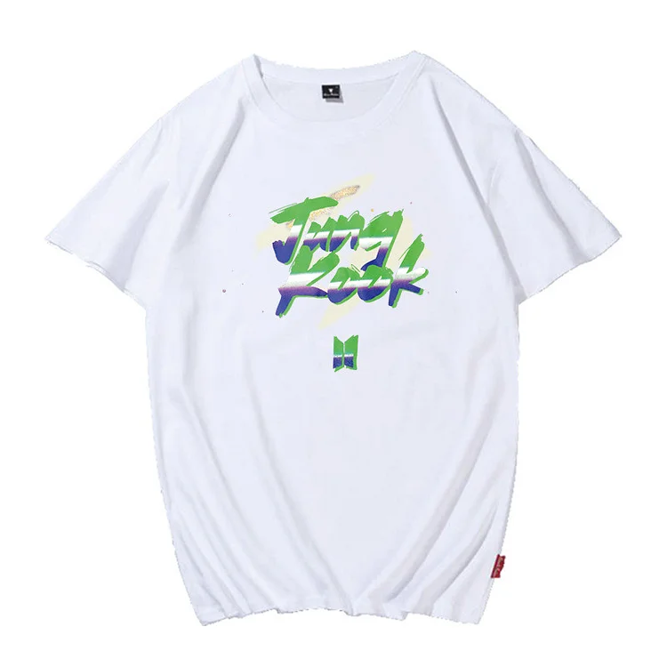 BTS] BTS LARGE T-SHIRT WHITE, RM, JIN, SUGA, J-HOPE, JIMIN, V AND JUNG KOOK