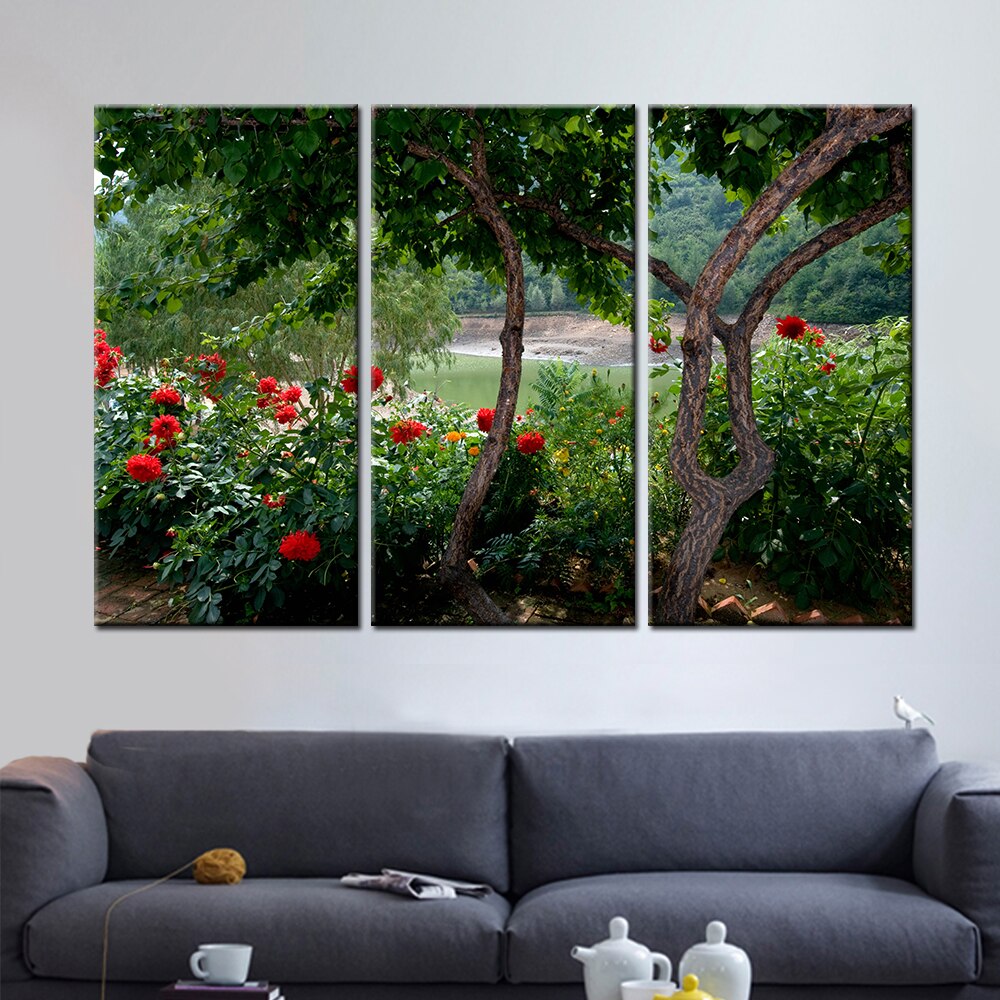 Tree Rattan New 3 Pieces/sets Canvas Art Canvas Paintings 3 Panels HD Decorations For Home Wall Art Prints Canvas Unframed