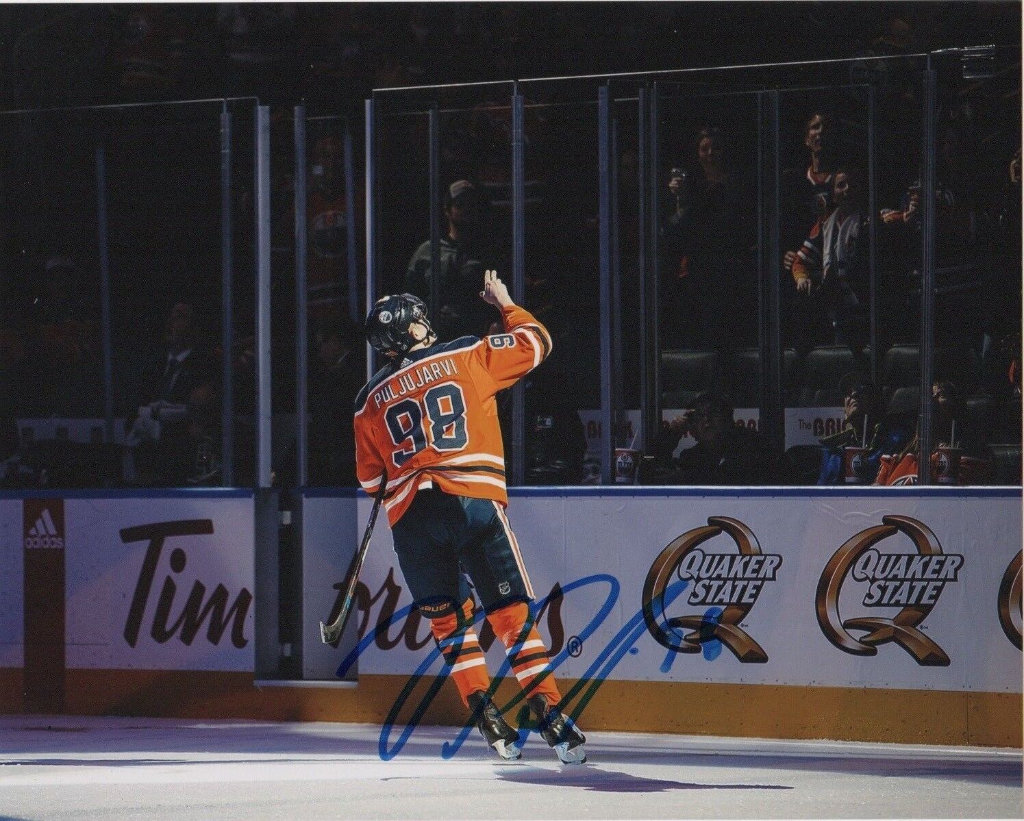 Edmonton Oilers Jesse Puljujarvi Autographed Signed 8x10 Photo Poster painting COA #5