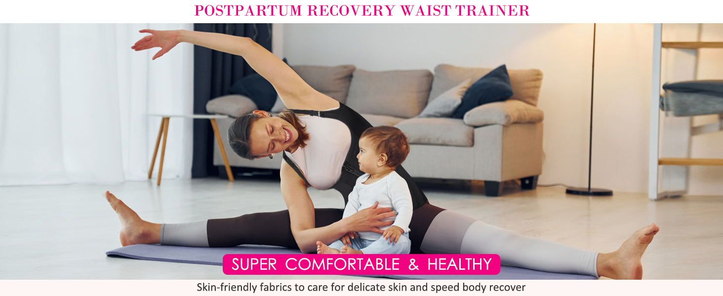 Likron Watches Womens Neoprene Waist Trainer Vest with Zipper Hooks - Adjustable Body Shaper for Postpartum Workout