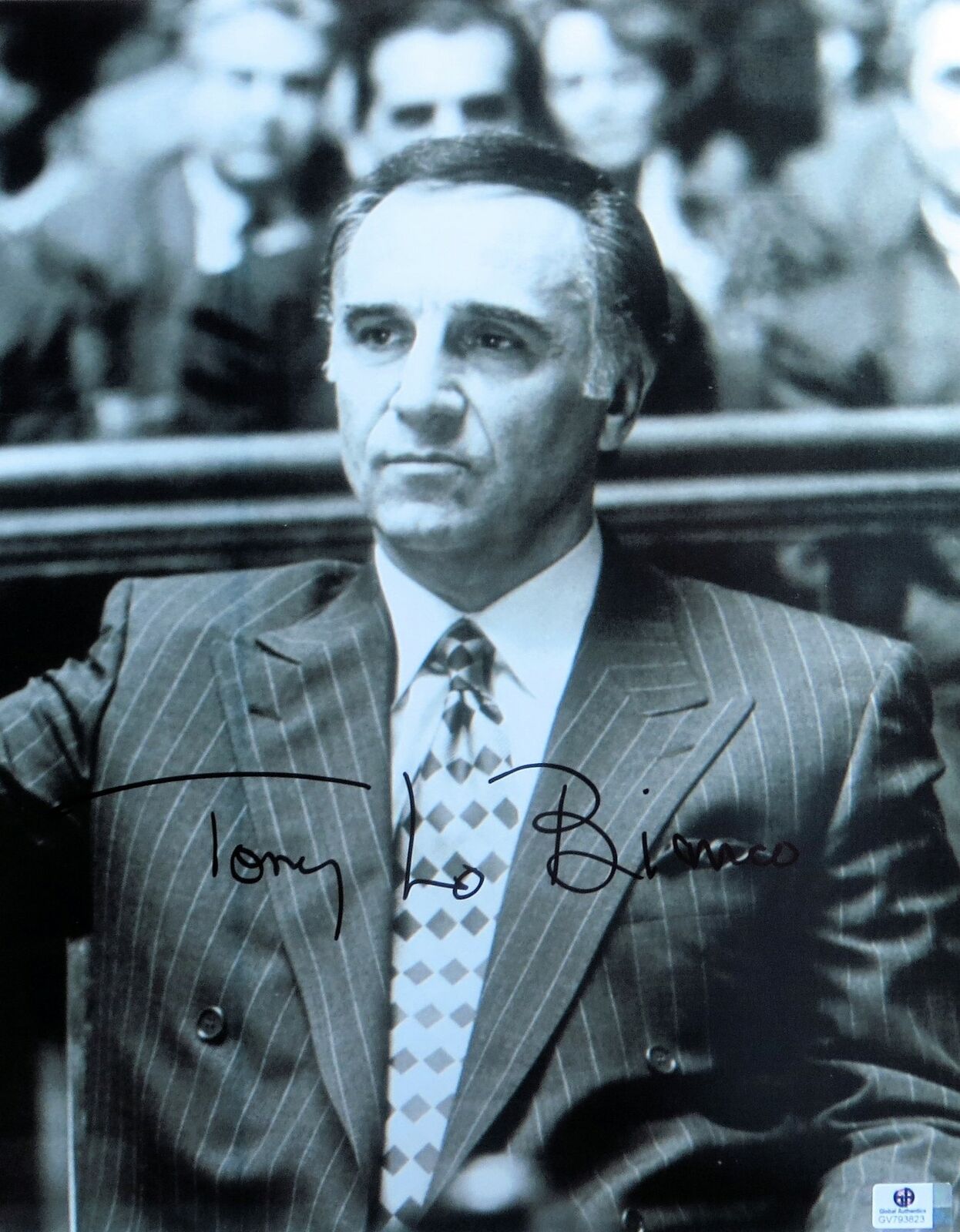 Tony Lo Bianco Signed Autographed 11X14 Photo Poster painting Vintage B/W Sharp Suit GV793823