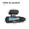 Caméra de tableau de bord avant et arrière 1080P G Sensor Vision nocturne DVR de voiture
