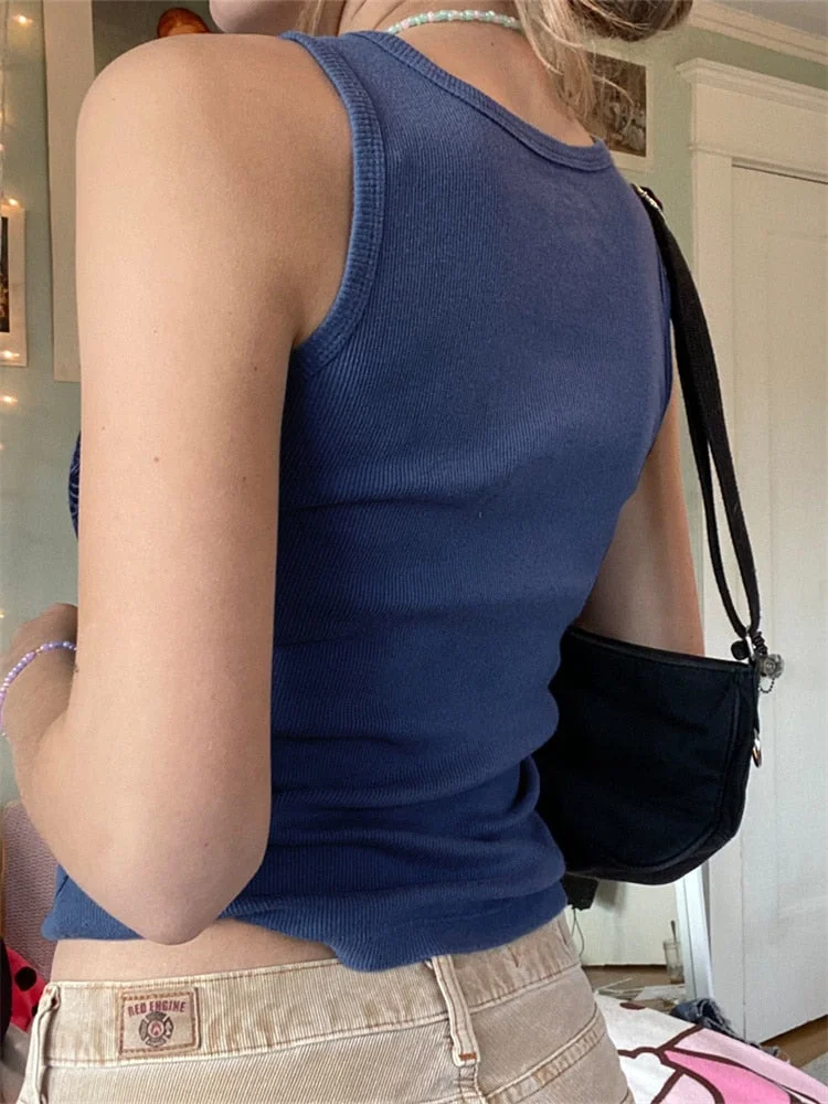 Rapcopter y2k Printed Crop Top Knitted Diamonds Kawaii Grunge Tank Tops Fairycore Sleeveless Sweats Cute Mini Vest Women Retro