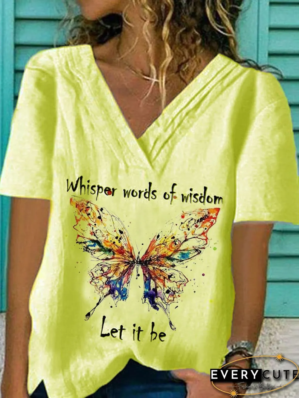White Floral-Print Casual Cotton-Blend Tops