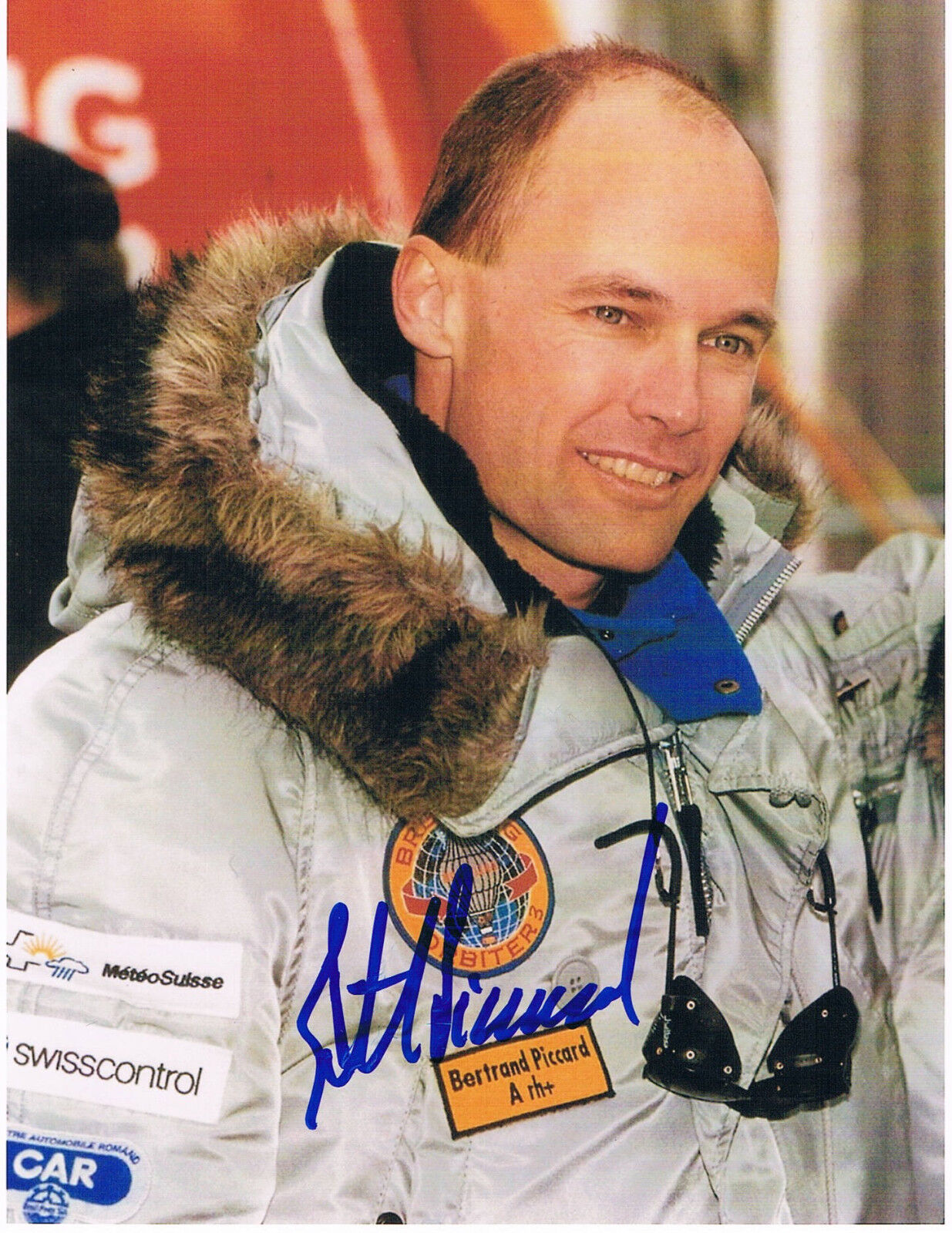 Bertrand Piccard genuine autograph 5x7