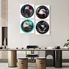 4pcs Diamond Painting -DIY Round Drill Stained Glass Animal