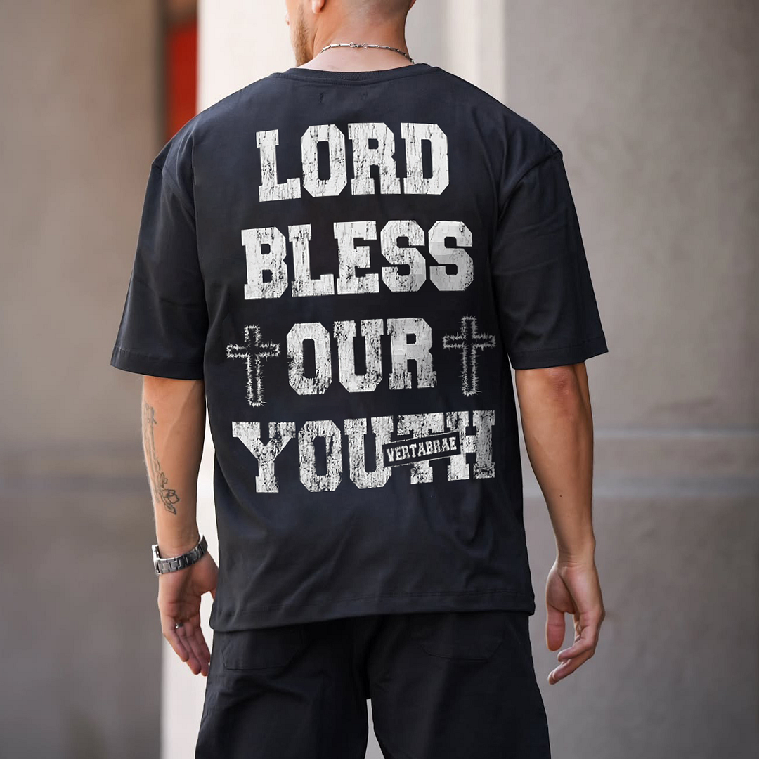 Lord Bless Our Youth Printed Men's T-shirt - Devcarry