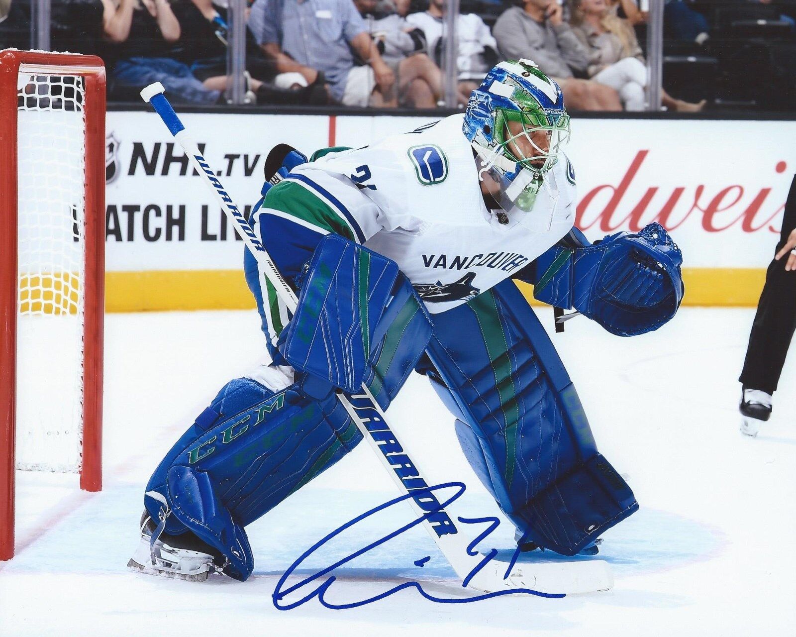 Anders Nilsson Signed 8x10 Photo Poster painting Vancouver Canucks Autographed COA D