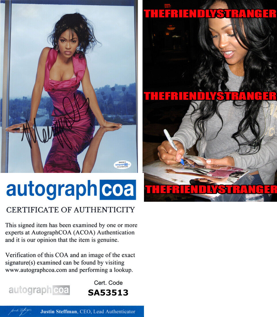 MEAGAN GOOD signed Autographed 8X10 Photo Poster painting h PROOF Hot SEXY The Intruder ACOA COA