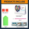 2026 DIY Calendar Diamond Painting Calendar Kit Diamond Art Paper Desk Calendar Kit