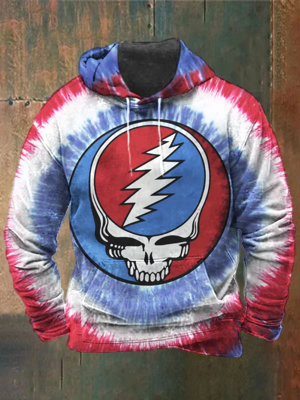 Unisex Skull Print Heavyweight Hoodies