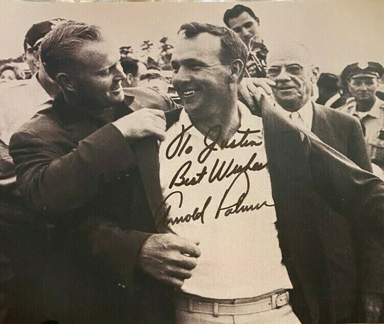 Arnold Palmer signed autographed 8x10 Photo Poster painting Jack Nicklaus