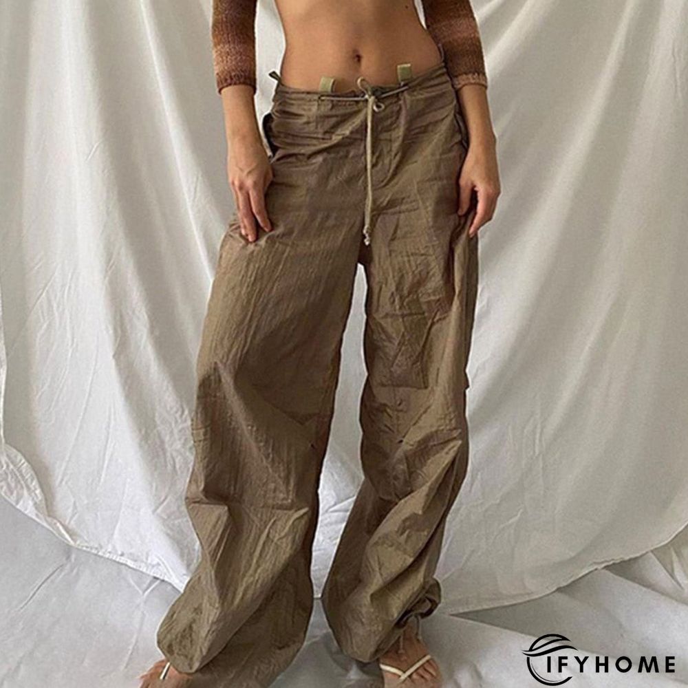 Fashionkova  Drawstring Low Waist Baggy Sweatpants Casual Loose Hippie Korean Trousers Women Vintage 90S Streetwear Joggers Pants | IFYHOME