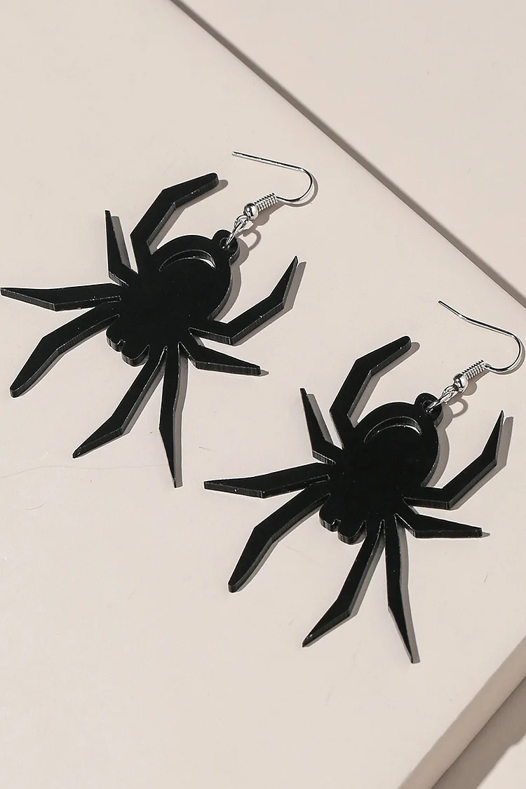 Halloween Costumes Black Spider Ghost Skull Earrings 2024 - Xpluswear