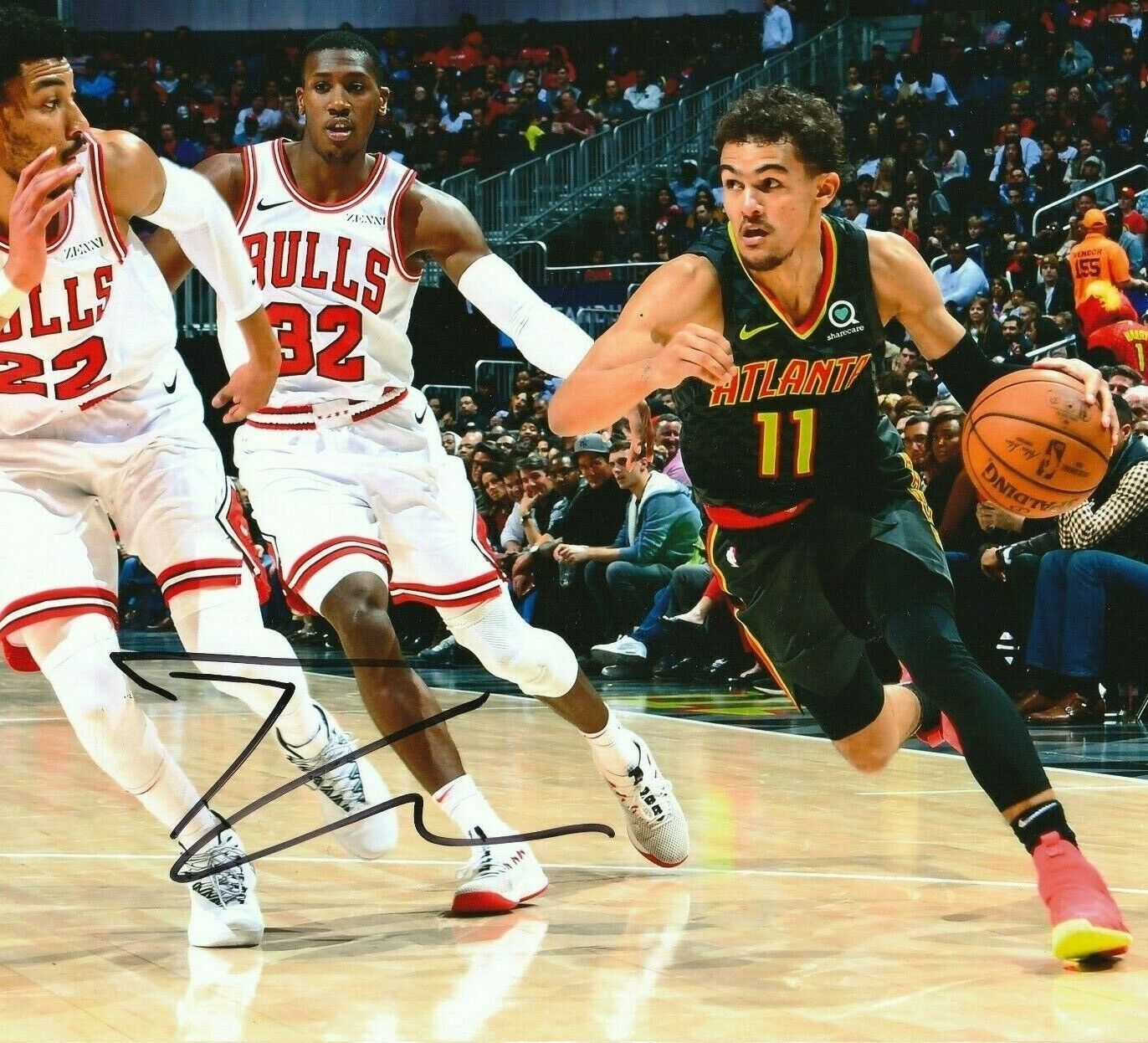 Trae Young Autographed Signed 8x10 Photo Poster painting ( Hawks ) REPRINT