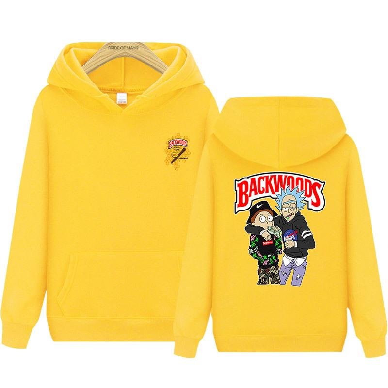 Cigar Backwoods Ricy and Morty Couple Hoodie