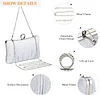 UBORSE Clutch Damen Pailletten Handtasche Strass Abendtasche mit Kette Gl&auml;nzend Brauttasche Elegant Portemonnaie Tasche Geldb&ouml;rse Envelope Tasche f&uuml;r Hochzeit Cocktailparty Tanzparty Geburtstag