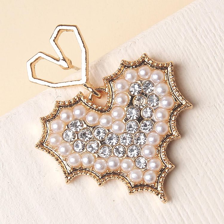 Pendientes de perlas de corazón para su regalo Mamá Hija Cumpleaños Arete